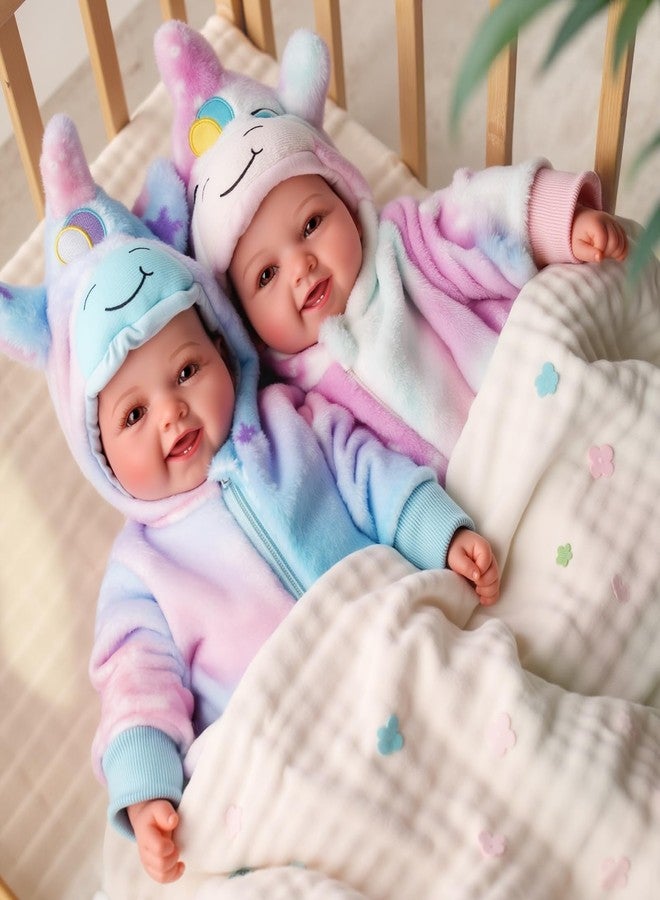 BABESIDE Baby Dolls Twins - 17'' Cute Soft Body Realistic Newborn Twin Dolls Real Life Baby Girl and Boy with Accessories Kids Age 3+ Year Old Gifts, Pretend Play, Collection - Image 5