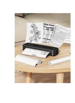 M832,831Portable Printer Thermal Paper,A4 Thermal Paper, Advance Thermal Printing, Thermal Roll Paper Compatible with M08F M832 M834 Portable Printer,2 Rolls