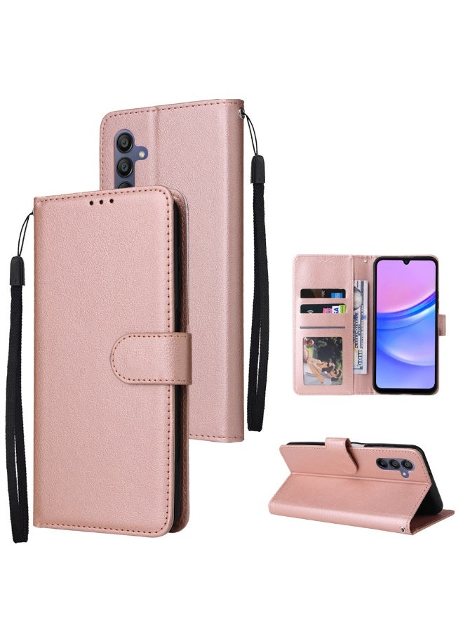 general for Samsung Galaxy A36 Wallet Case,3 Card Slots and 1 Cash Slot with Stand, Classics Leather Magnetic Flip Wrist Strap Protective Cover for Samsung A36 5G - Image 1