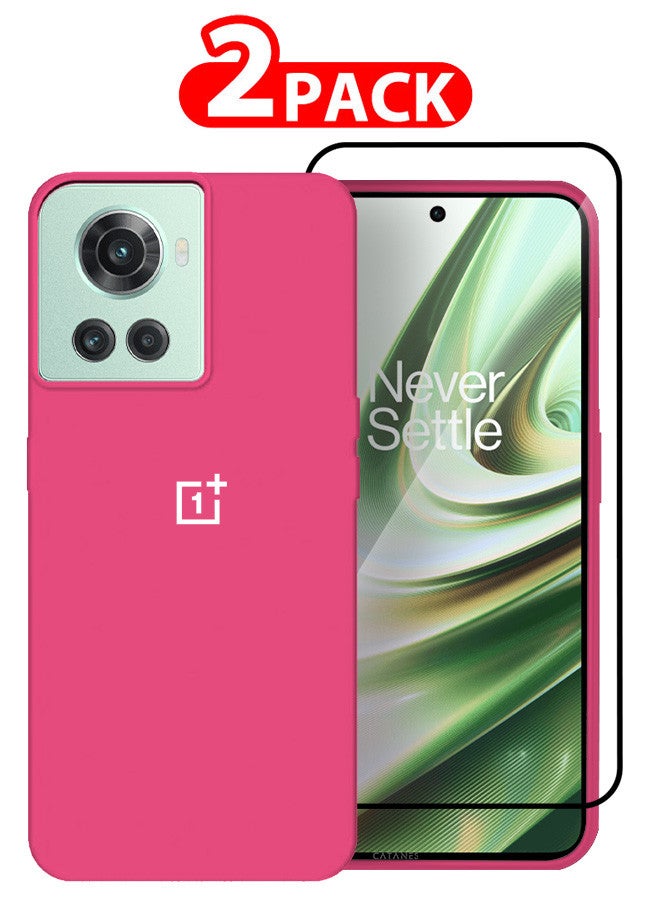 CATANES [for OnePlus 10R] 2 Pack Case and Screen Protector Soft Slim Protective Case Scratch and Bump Resistant Cover - Image 1