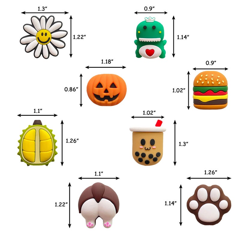 ZAKVOOR 15 Pack USB Charger Protector, Cute Animal & Fruit Design, Protects & Decorates USB Cables, Compatible with Smartphones, Tablets & Computers - Image 2