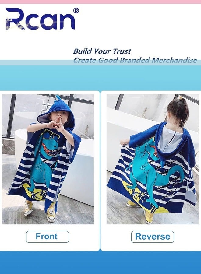 Rcan Kids Bath Towel Hooded Bath Towel Wrap Super Soft Kids Beach Towels Microfiber Hooded Baby Beach Towel Toddler Beach Towel for Girls and Boys Swimming Beach Holiday Water Playing - Image 5