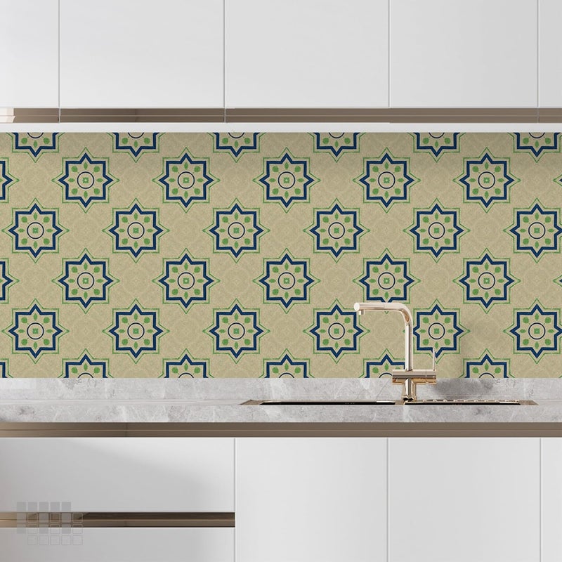 MOSAICOWALL Mosaicowall Self Adhesive Vinyl Floor Tile Floor Tiles for Bedrooms Living Room Easy Installaion FST009 12 Pcs 6 X 6 Inches  - Image 5
