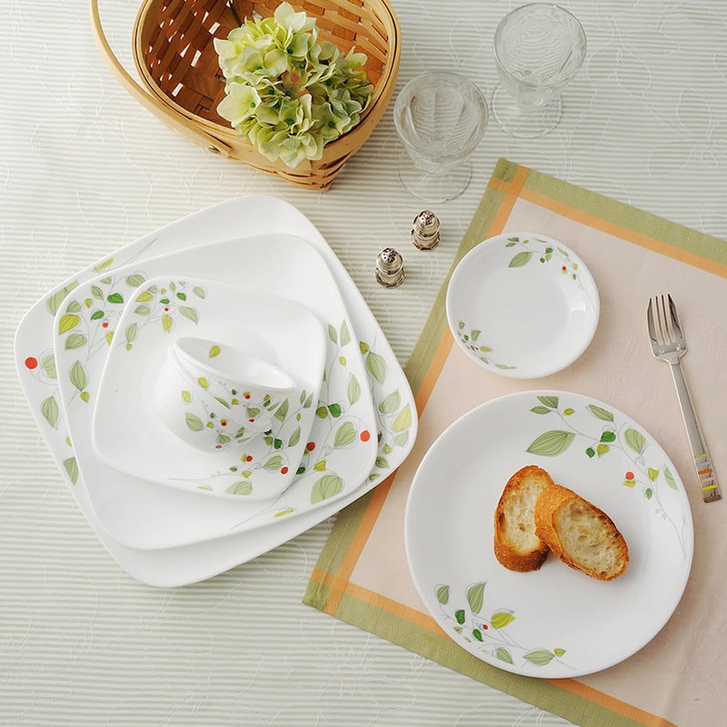 SKOODLE Corelle Corelle Asia Collection Green Breeze 17 cm Small Plate Pack of 6 - Image 2
