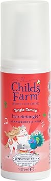 Childs Farm Tangle Taming Hair Detangler Spray Heat Styling Protector Strawberry and Mint Children Kids 100ml - Image 1