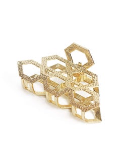 Fodattm Women Vintage Metal Hair Jaw Clips Hair Clamp Hair Claw Hairpin Accessories (Gold) 