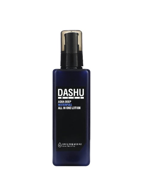 Dashu, Mens, Aqua Deep Waterfull All In One Lotion, 5.17 fl oz (153 ml)