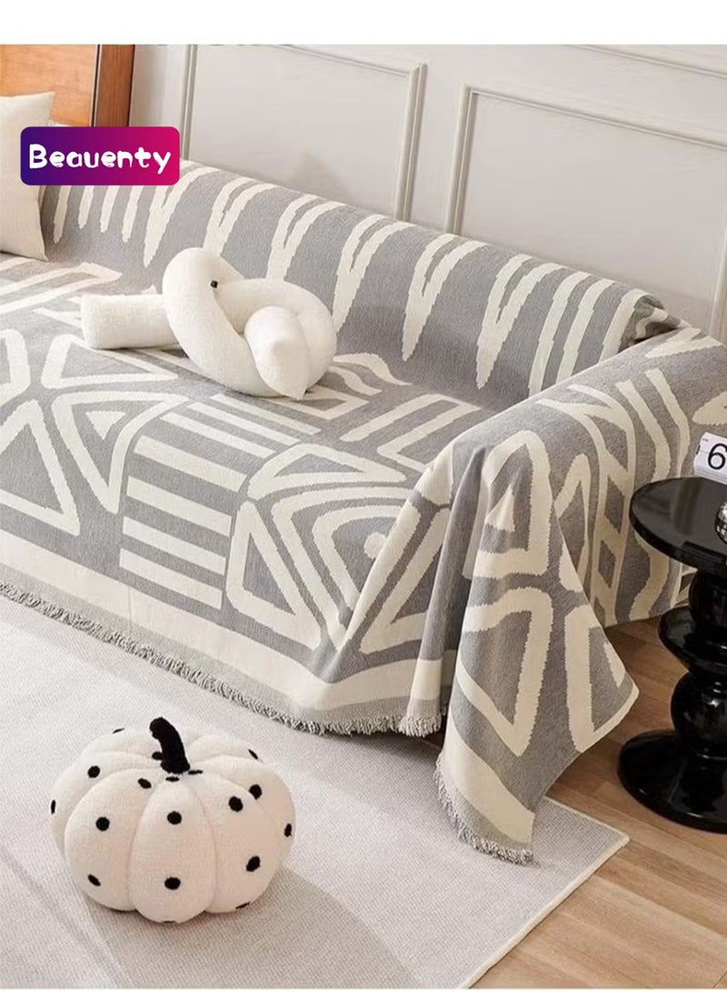 Beauenty 3 Seat Sofa Slipcover Pets Protector Furniture Covers Soft Four Seasons Universal Sofa Slipcovers All-Inclusive Sofa Cover 180*300CM - Image 1