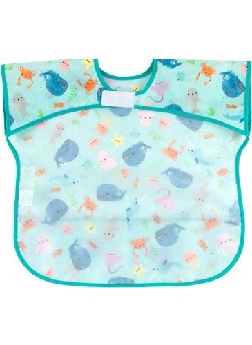 BUMKiNs Short Sleeve Apron (Age 1-3) - Ocean Life  - Image 5