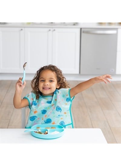 BUMKiNs Short Sleeve Apron (Age 1-3) - Ocean Life  - Image 4