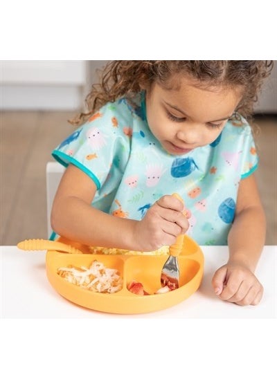 BUMKiNs Short Sleeve Apron (Age 1-3) - Ocean Life  - Image 2