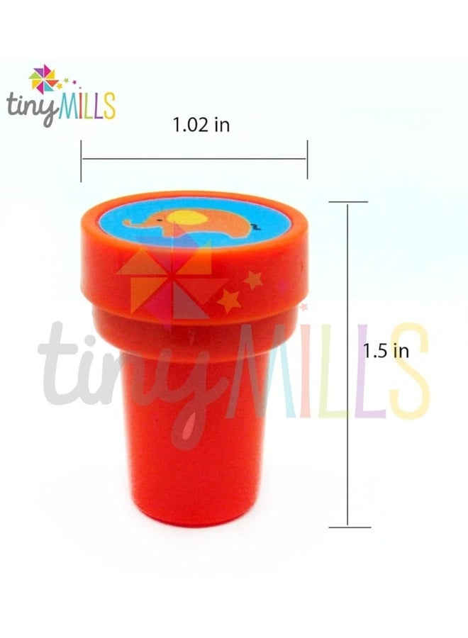 TINYMILLS 50 Pcs Assorted Stampers for Kids - Birthday Party Favors - Image 3