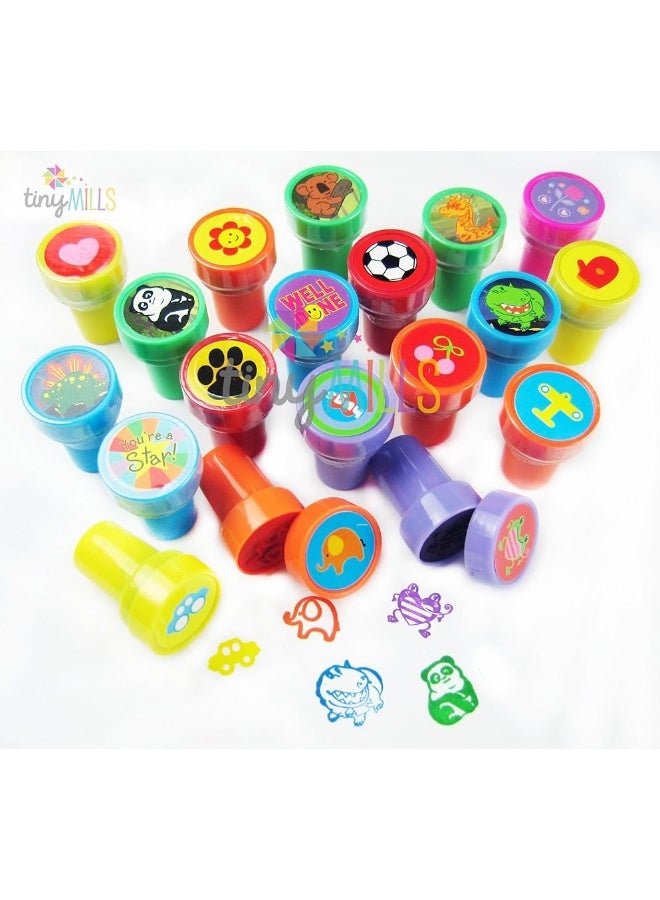 TINYMILLS 50 Pcs Assorted Stampers for Kids - Birthday Party Favors - Image 2