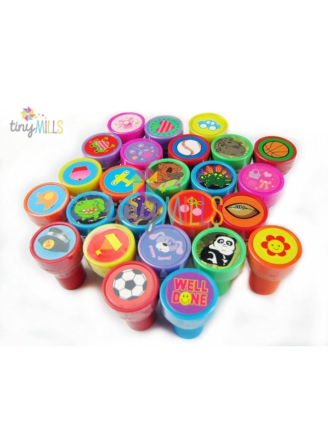 TINYMILLS 50 Pcs Assorted Stampers for Kids - Birthday Party Favors - Image 5
