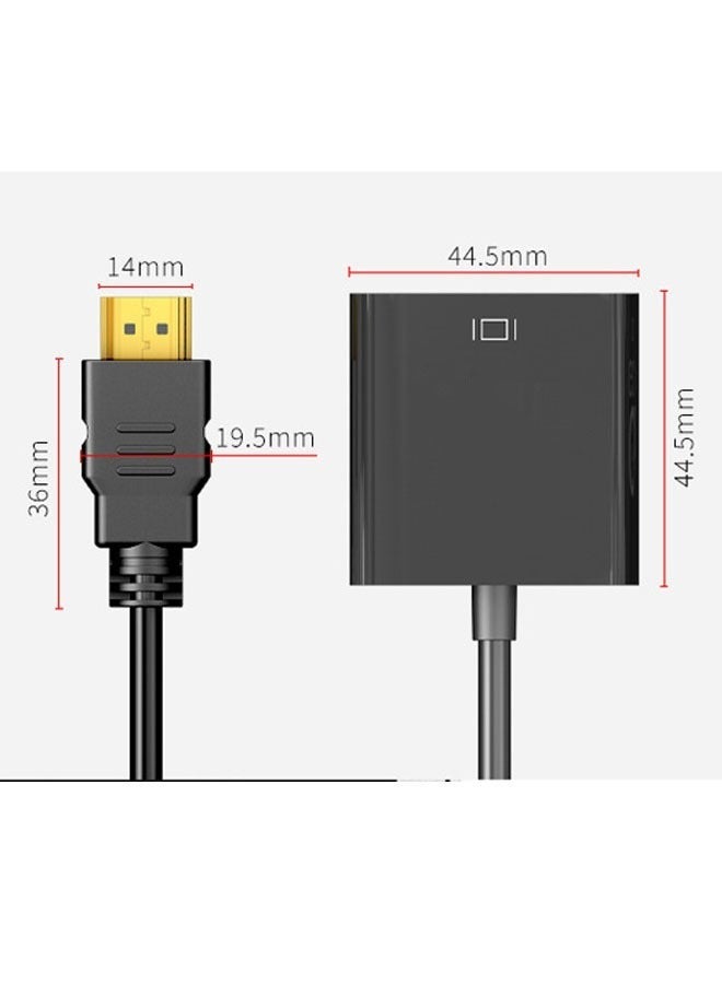 1080P Portable HDMI to VGA Adapter Converter Cable and USB Power 3.5mm Audio Cable - Image 5