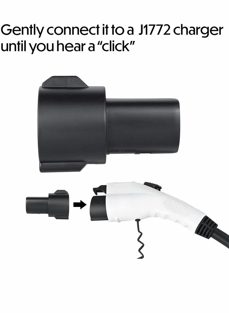 Excefore J1772 to Tesla Charging Adapter, 80A/240 VAC, IP54 SAE J1772 EV Charger Adapter Compatible with Tesla Model 3/Y/S/X, Only for Tesla Owners - Image 4