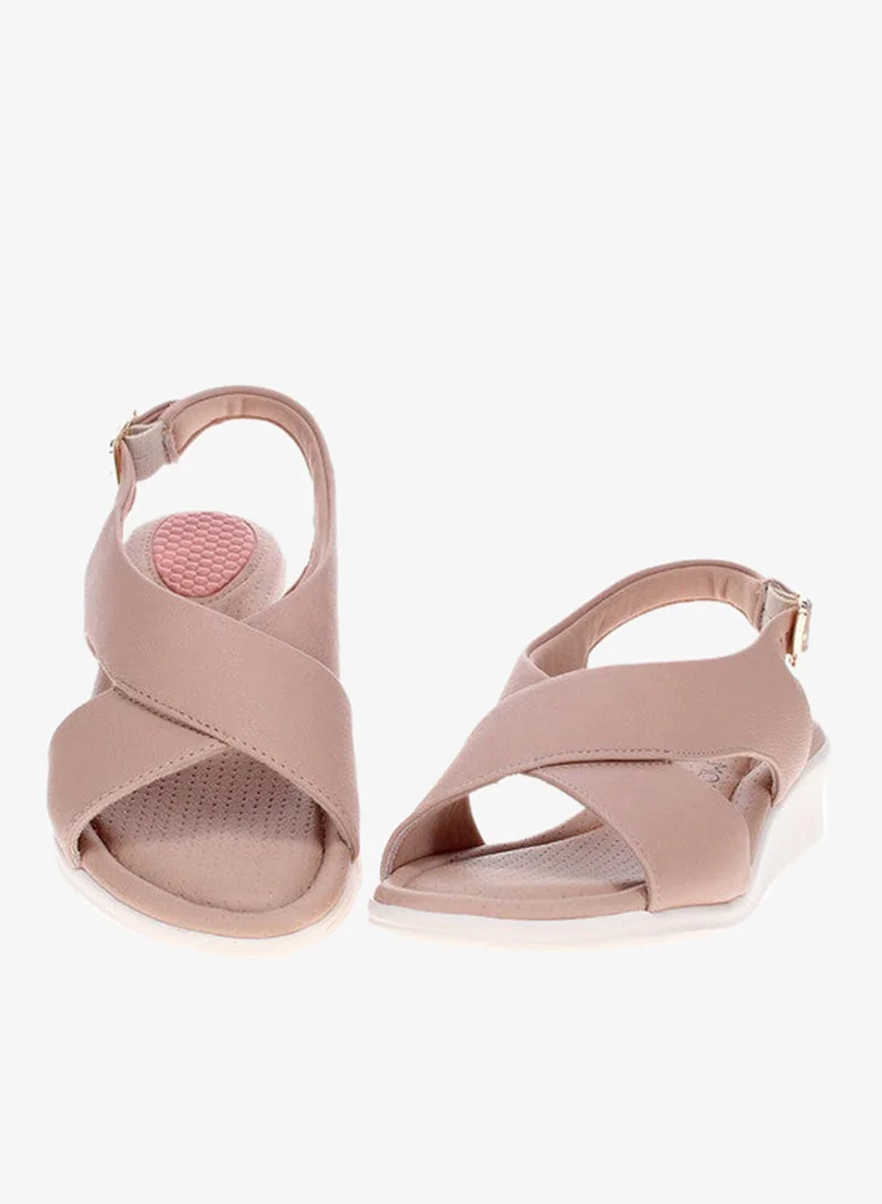 Modare Beige Sandals for Women with Back Strap – Stylish & Supportive sling Back Ladies Sandals for Women | Best Price UAE