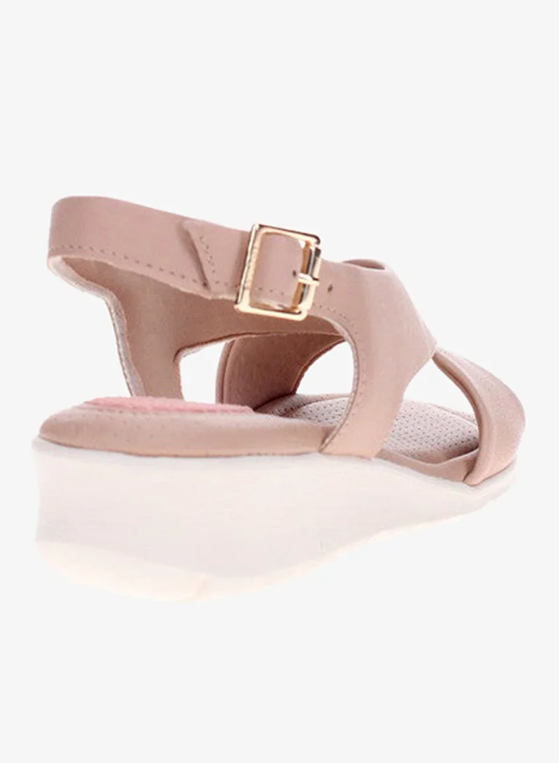 Modare Beige Sandals for Women with Back Strap – Stylish & Supportive sling Back Ladies Sandals for Women | Best Price UAE