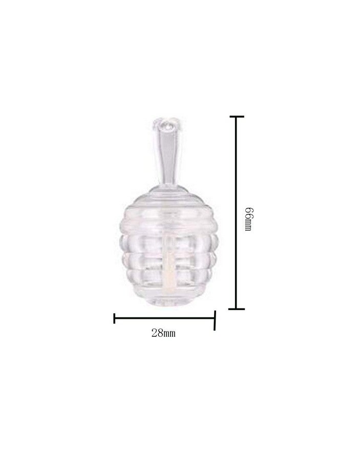 lasenersm 6 Pieces Empty Lip Gloss Tubes Reusable Lip Gloss Containers Honey Pots Shaped Lips Gloss Tube 9 Ml Empty Refillable Lips Gloss Bottles Diy Cosmetics Lipstick Containers, Transparent - Image 4