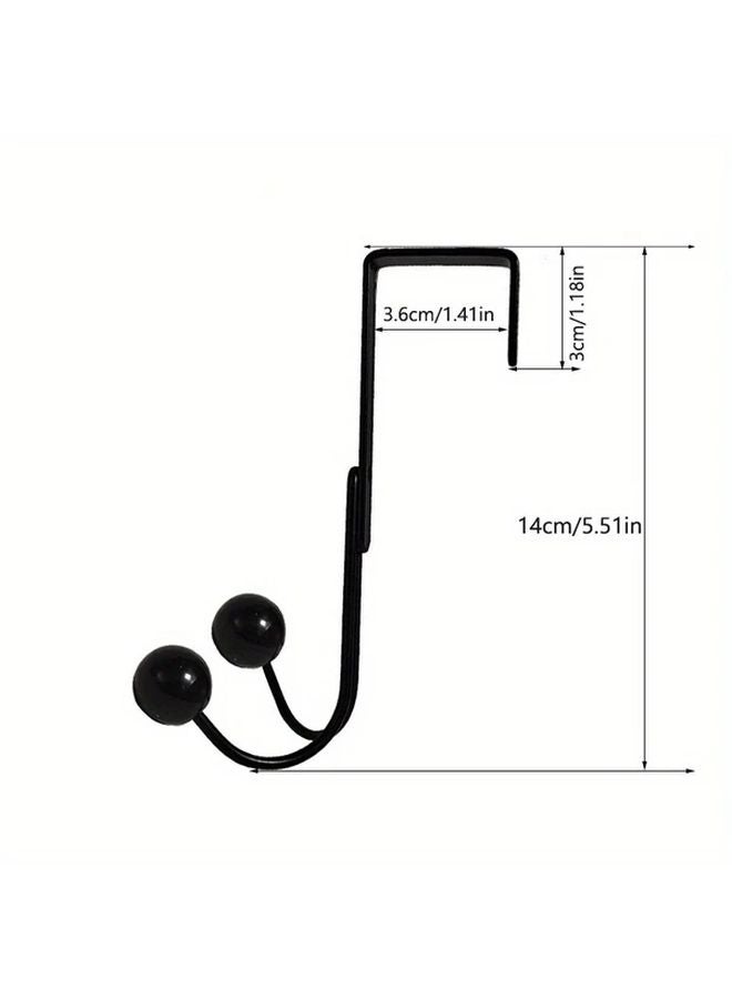 الخطافات البيضاء الثقيلة فوق الباب لا تحتاج إلى حفر، منظف يوفر المساحة - Image 4