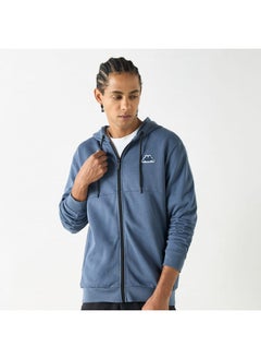 Kappa Kappa Solid Zip Through Hoodie with Long Sleeves and Pockets  - Image 1