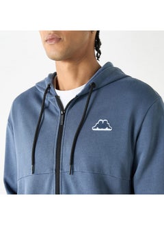 Kappa Kappa Solid Zip Through Hoodie with Long Sleeves and Pockets  - Image 4