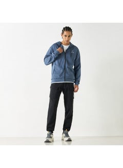 Kappa Kappa Solid Zip Through Hoodie with Long Sleeves and Pockets  - Image 2