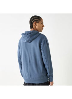 Kappa Kappa Solid Zip Through Hoodie with Long Sleeves and Pockets  - Image 3