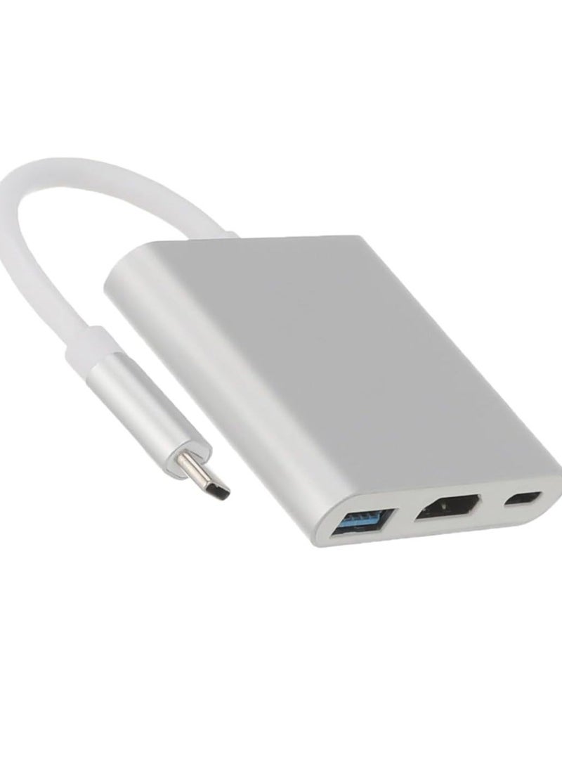 محول 3 في 1 من النوع C إلى HDMI مع مخرج 4K HDMI، محول USB C إلى Type-C (PD) / HDTV/USB 3.0 للهاتف المحمول. شاشة، كمبيوتر محمول - Image 2