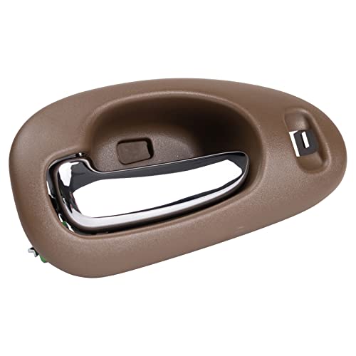 TRQ Front Left Interior Door Handle Chrome & Beige Drivers Side Compatible with 1999-2004 Chrysler 300M 1998-2004 Concorde 1999-2001 LHS - Image 2