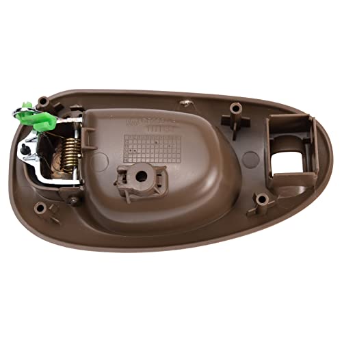 TRQ Front Left Interior Door Handle Chrome & Beige Drivers Side Compatible with 1999-2004 Chrysler 300M 1998-2004 Concorde 1999-2001 LHS - Image 3