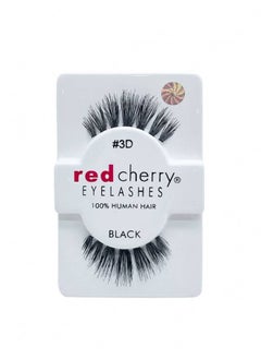 Red Cherry Red Cherry Eyelashes Human HAIR Black # 3D  - Image 2