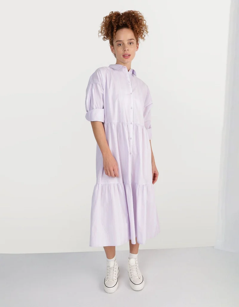 Aerie Good Day Midi Shirt Dress