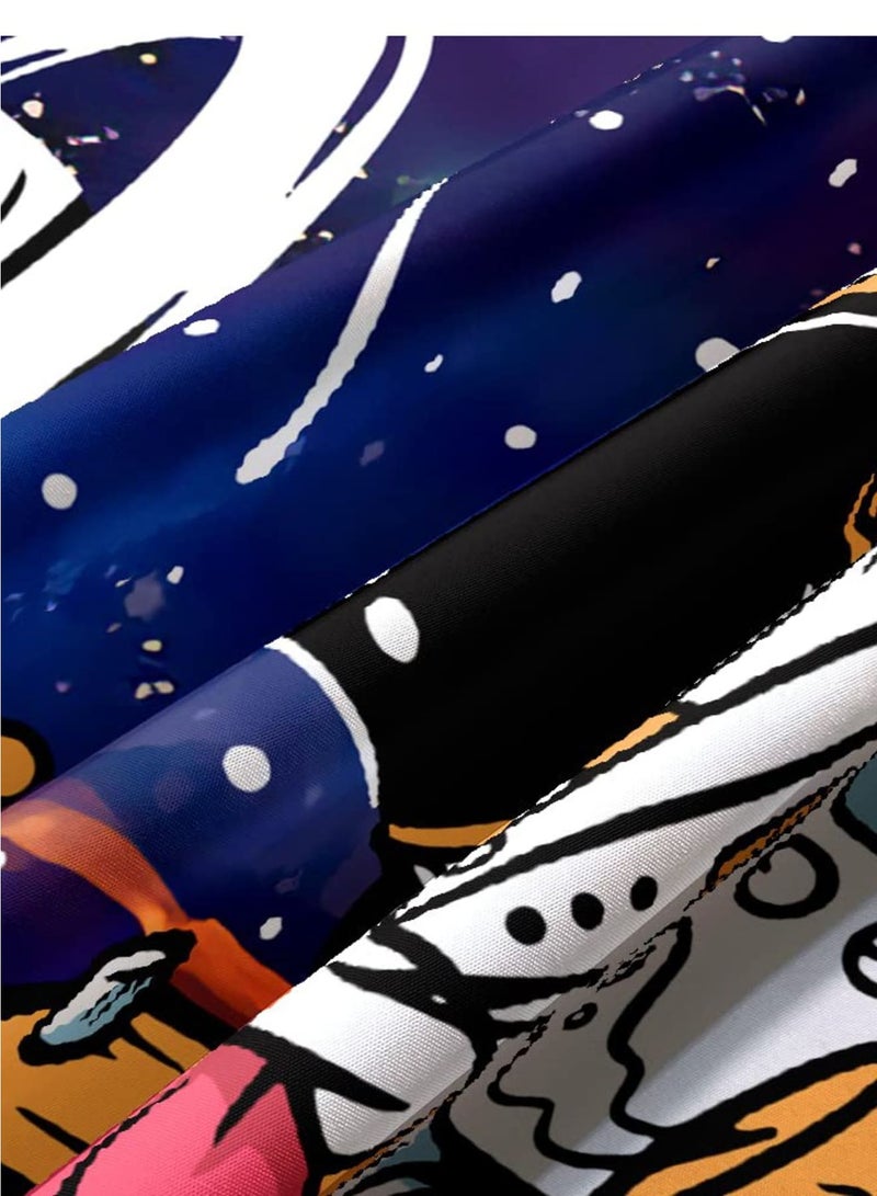 SOLARAE Trippy Astral Expedition Tapestry, Funny Space Astronaut Alien Tapestry for Men Guys Bedroom Psychedelic Space Adventure for Cosmic Decor, College Dorms, and Living Rooms - 150*130cm - Image 3