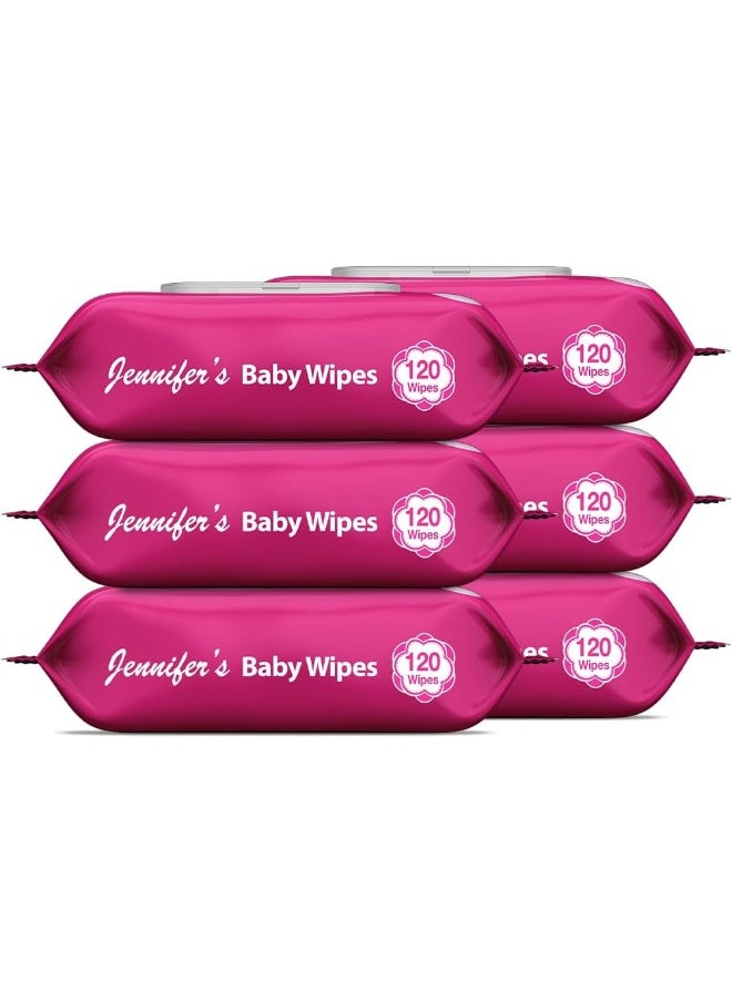 Jennifer's Jennifer's Baby Wipes 120's (Pack of 5 + 1 Free)  - Image 1