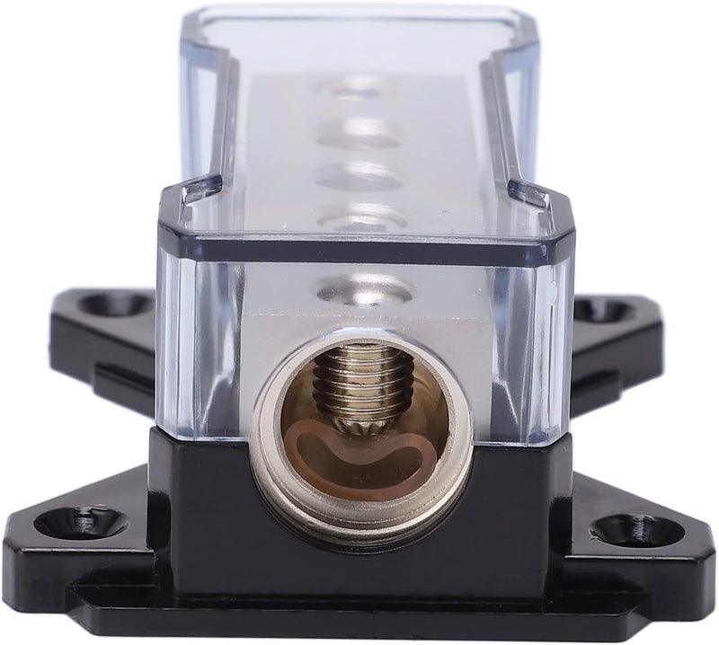 Power Distribution Block 0GA in 4GA Out, Zinc Alloy Plated, Universal Car Audio Accessory - High Conductivity, Secure Connections, Ideal for Vehicles and Audio Systems - Image 4