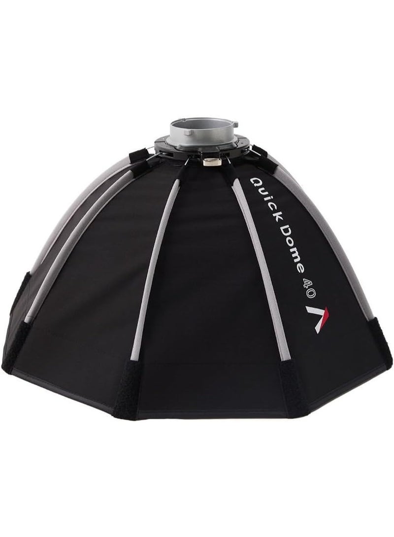 أبتشر Aputure Quick Dome 40 Softbox – 40cm Circular Octagonal Quick Release Softbox, Compact Bowens Mount Light Modifier for Storm 80c LED Video Light, Portable Diffusion Soft Light, Professional Photography Lighting Accessory for Portrait, Studio - Image 4