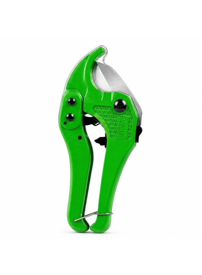 Wulf PVC Pipe Cutter 42mm Heavy Duty Ratchet Pipe Cutting Tool for PVC Plastic CPVC and PPR Pipes with Sharp Steel Blade Ergonomic Grip for Plumbing and DIY Use - Image 3