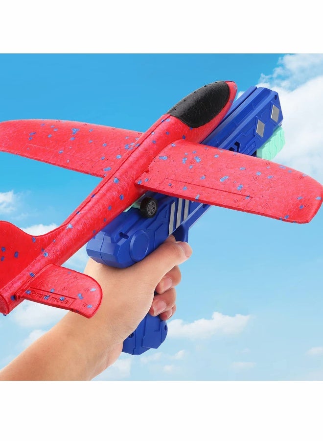 Airplane Toy, One-Click Ejection Model Foam Airplane with 1 Pack Large Throwing Foam Plane - Image 1