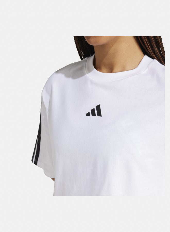 Adidas Essentials 3-Stripes Cotton Loose T-Shirt  - Image 3