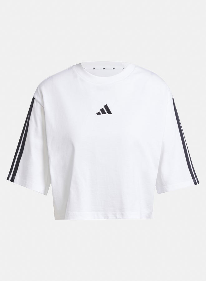 Adidas Essentials 3-Stripes Cotton Loose T-Shirt  - Image 2