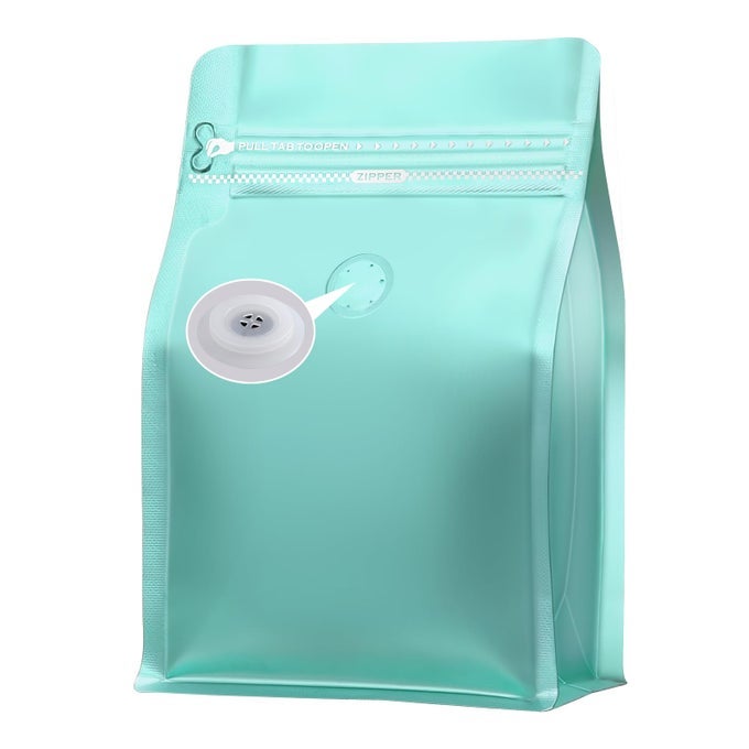 COFFEE BAGS WITH VALVE50PCS8OZ BLUE HIGH BARRIER ALUMINUMED FOIL FLAT BOTTOM STANDING COFFEE BEANS STORAGE BAGSREUSABLE HEAT SEALABLE SIDE ZIPPER POUCHES FOR HOME OR STORE