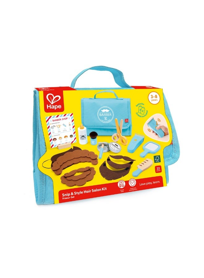 Hape Snip & Style Hair Salon Kit (22 Pieces) - Image 1
