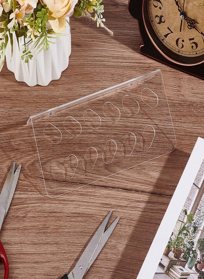AHANDMAKER 2Pcs Clear Acrylic Wall Mounted Scissors Holder Rack Salon Shear Holder for Stylist Hairdressing Combs Organizer Scissor Tool Hangers Wall Mounted Comb Rack for Barber Shop Office Home - Image 5