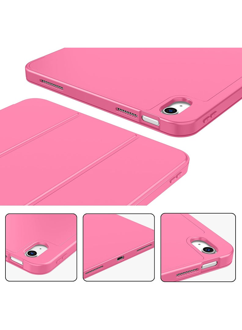 Theodor Case for iPad Air M3 2025/ M2 2024 11-Inch , iPad Air 5/4 (2022/2020 5th/4th Gen 10.9-Inch) with Pencil Holder, Slim Tablet Cover with Soft TPU Back, Auto Wake/Sleep Dark Pink  - Image 4