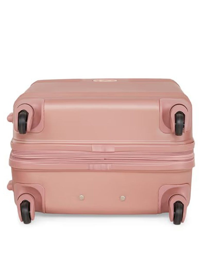 DKNY - Eclipse Hard Case Luggage Trolley For Unisex ABS Lightweight 4 Double Wheeled Suitcase With Built In TSA Type Lock DK Rose - Image 1