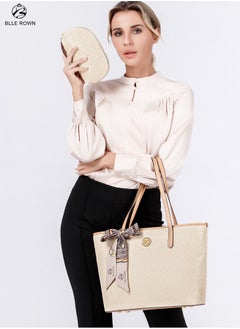 BLLE ROWN 2PCS Large Capacity Women's Luxury Handbags Casual Versatile Tote Bag Women's Commuter Bags Mommy Bag  - Image 1