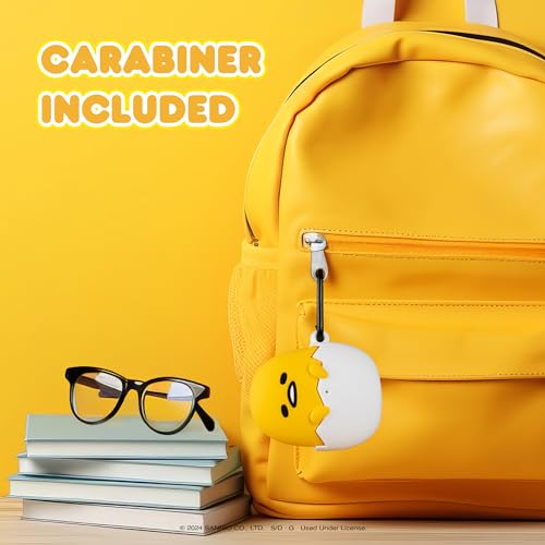 iFace x Sanrio Licensed Series [ Compatible with AirPods 1/2, Not for Pro] TPU Protective Cover [Carabiner Clip Included] [Wireless Charging Compatible] - Gudetama - Image 4