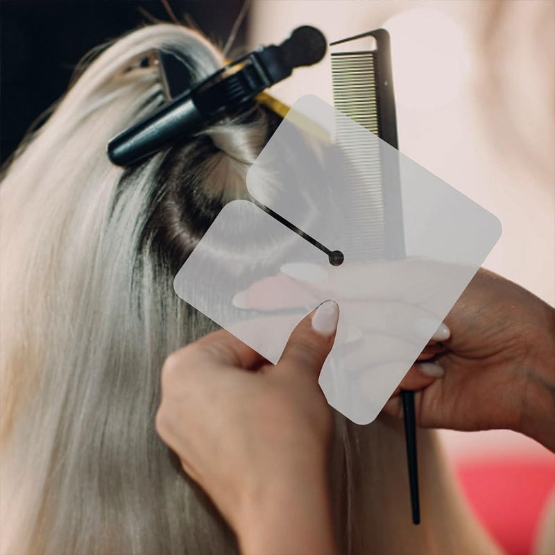 Low wear optimized build Beavorty Heat Shield Guards, Hair Extensions Shield Square, Single Hole, Square Spacer Template, Clear Fusion Glue Protector for Hair Extension Using, Heat Guards for Extension Bonding Heat insulation layer - Image 2