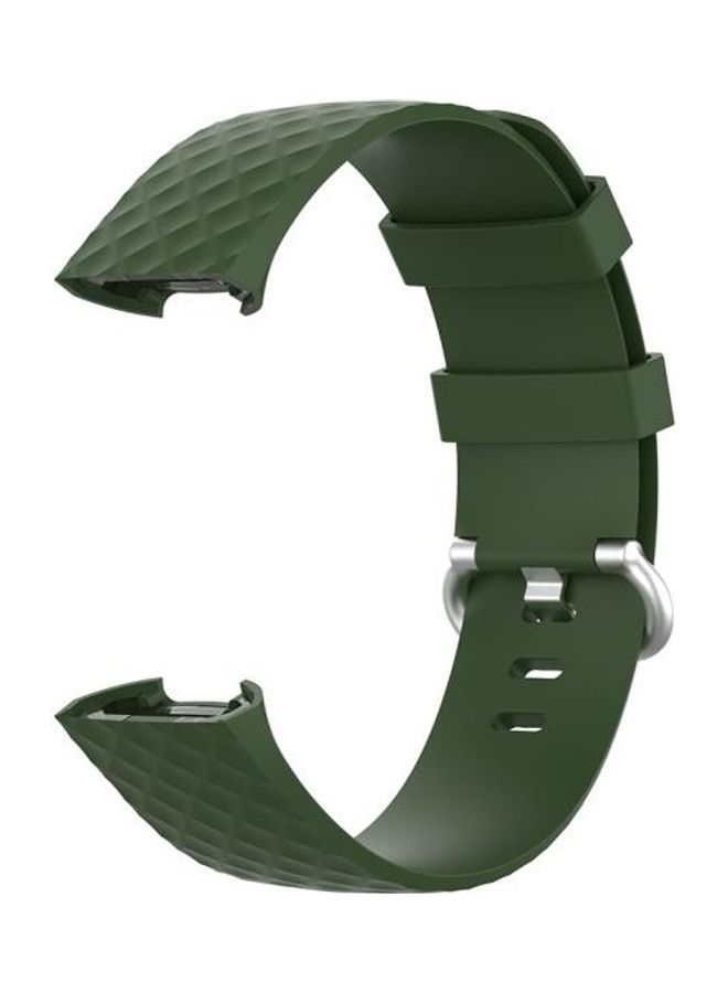 NIBEMINENT Replacement Band For Fitbit Charge 4/Charge 3/Charge 3 SE 18mm Olive Green - Image 3